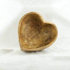 Heart-shaped Wooden Bowl