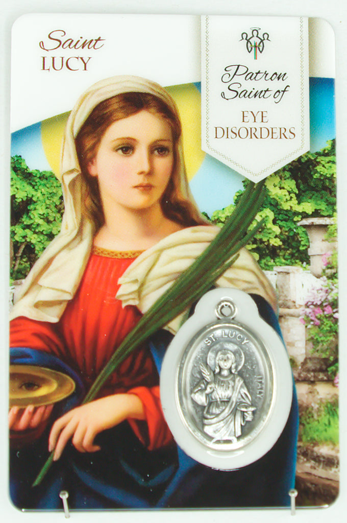Prayer Card - Saint Lucy | New Norcia Museum Gift Shop