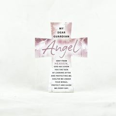 Message Cross With Embossed Wording