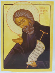 St Benedict Icon card - Michael Galovic