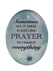Resin Magnet: 'one Prayer can Change Everything'