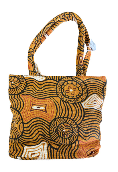 Authentic Aboriginal Art - Canvas Handbag | New Norcia Museum Gift Shop