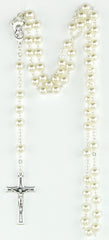 Rosary - ivory coloured beads
