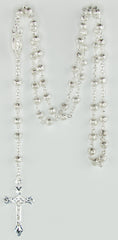 Rosary - silver filigree beads