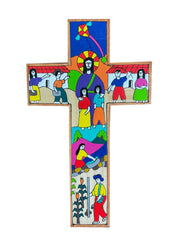 Handmade Jesus with Children Cross