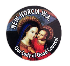 New Norcia Magnet, round