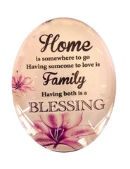Resin Magnet: 'Home Family Blessing'