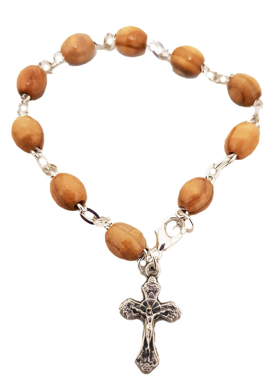 Olive Wood Rosary Bracelet | New Norcia Museum Gift Shop